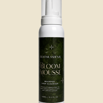 Bloom Mousse Lash Cleanser – Whipped Foam for Extensions